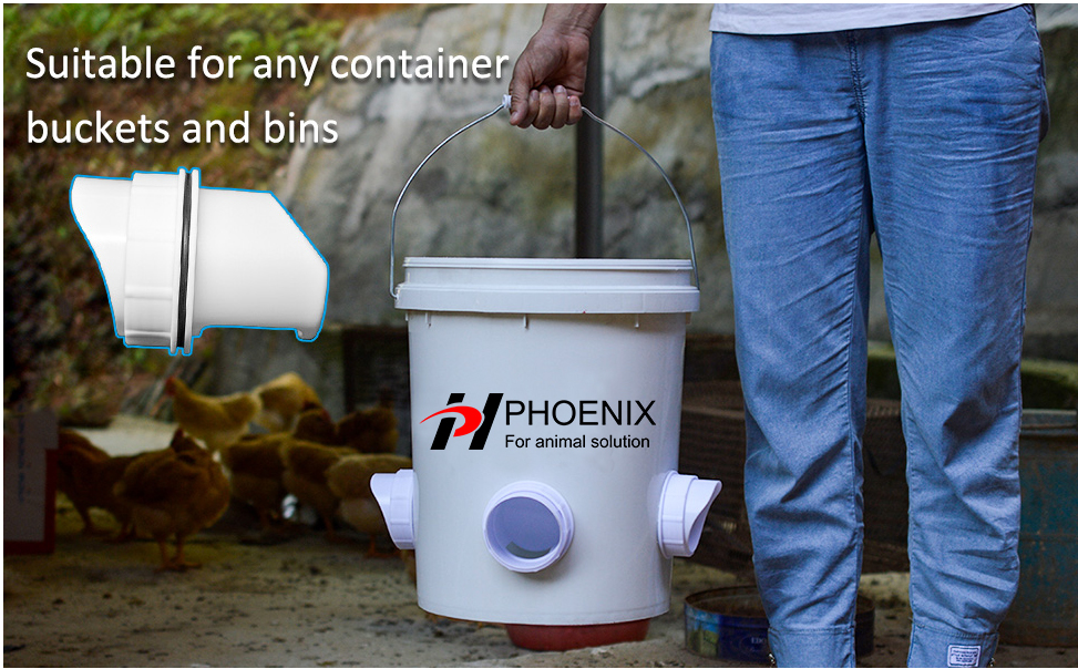 elbow feeder комплект кормушки для кур 2)