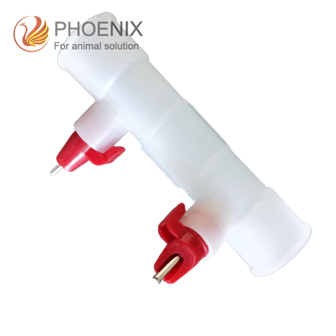 Ниппельная поилка для утки, ниппельные поилки для кур и уток, автоматические двойные ниппельные поилки ph-51