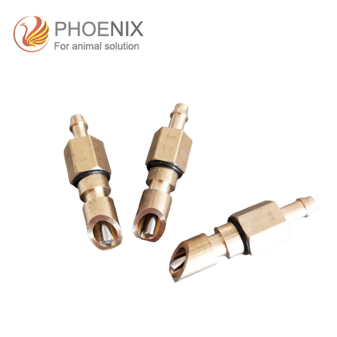 Медная ниппельная поилка для кроликов, кормушка, ниппельная поилка для грызунов, латунная ниппельная поилка Connect, PH 68 